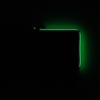 vibram Lzip wallet (black×clear) with white glowing zip
