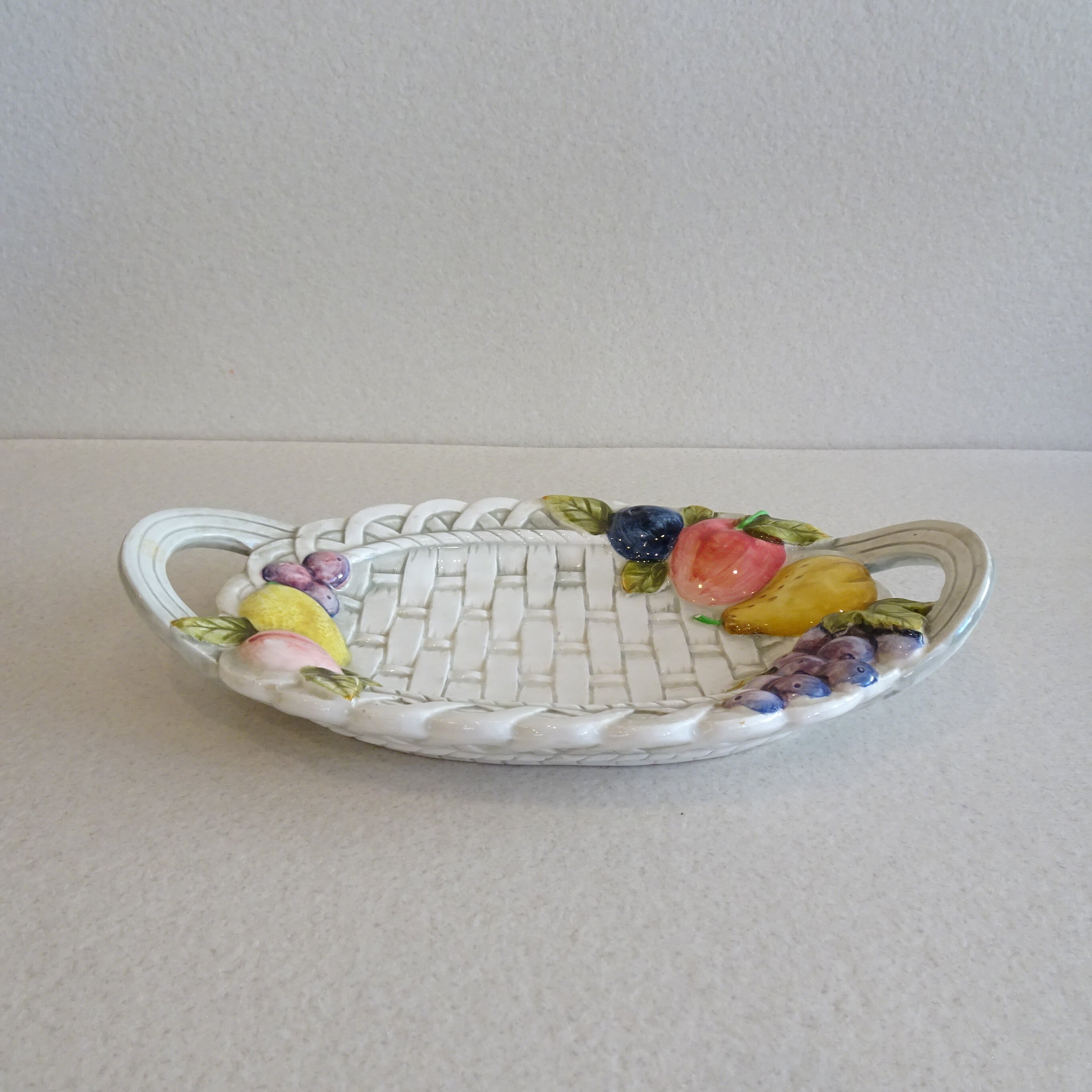 ハンドペイント 陶器のフルーツバスケット | 純喫茶家具の村田商會