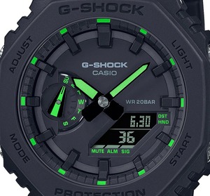 CASIO カシオ G-SHOCK Gショック カーボンコアガード構造 八角形フォルム GA-2100-1A3 ブラック 腕時計 メンズ レディース