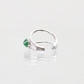 スタイリッシュ翡翠イヤーカフ SV Jadeite ear cuff A貨翡翠 jd_mm1162