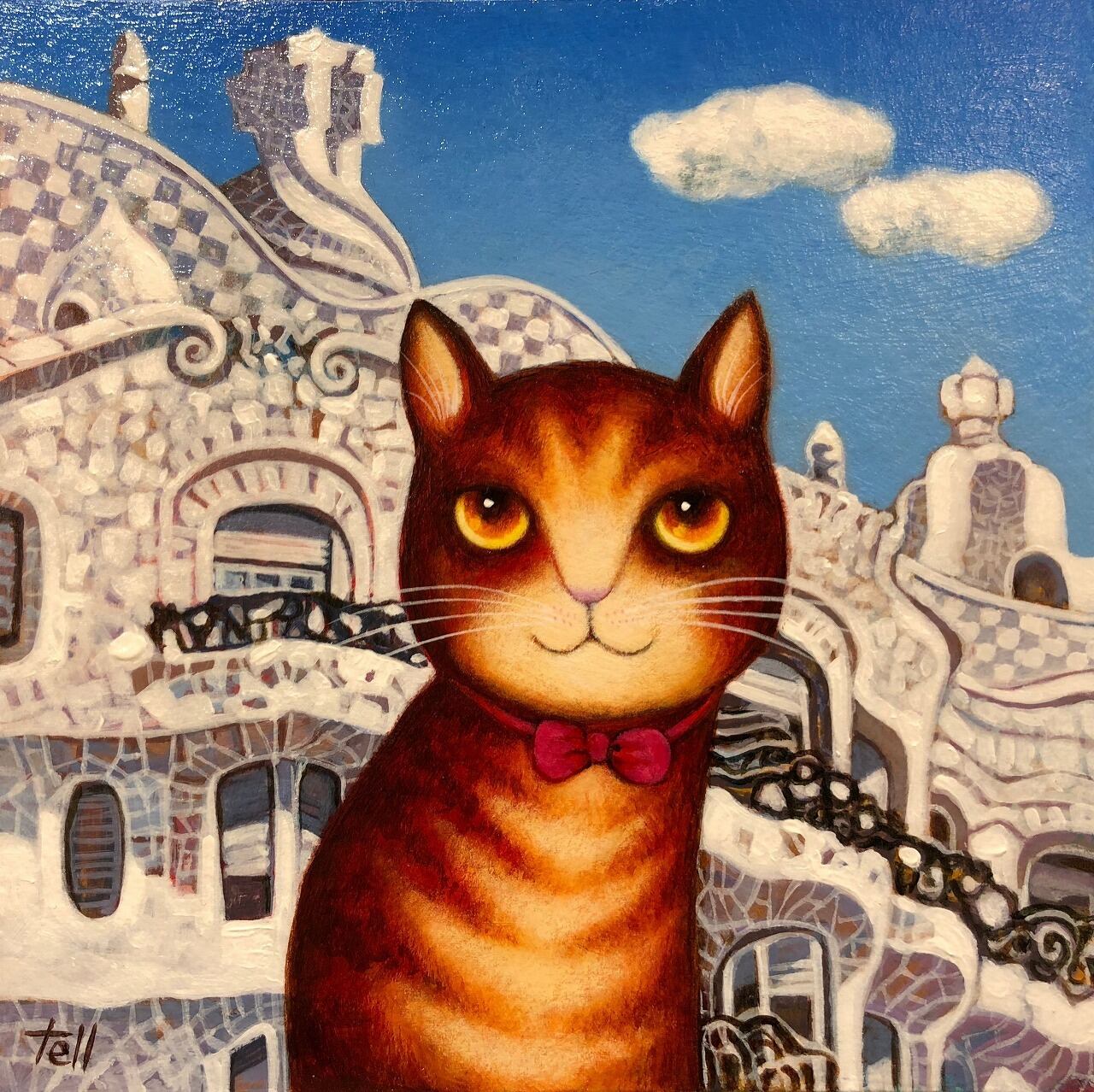 ミラハウスの前で