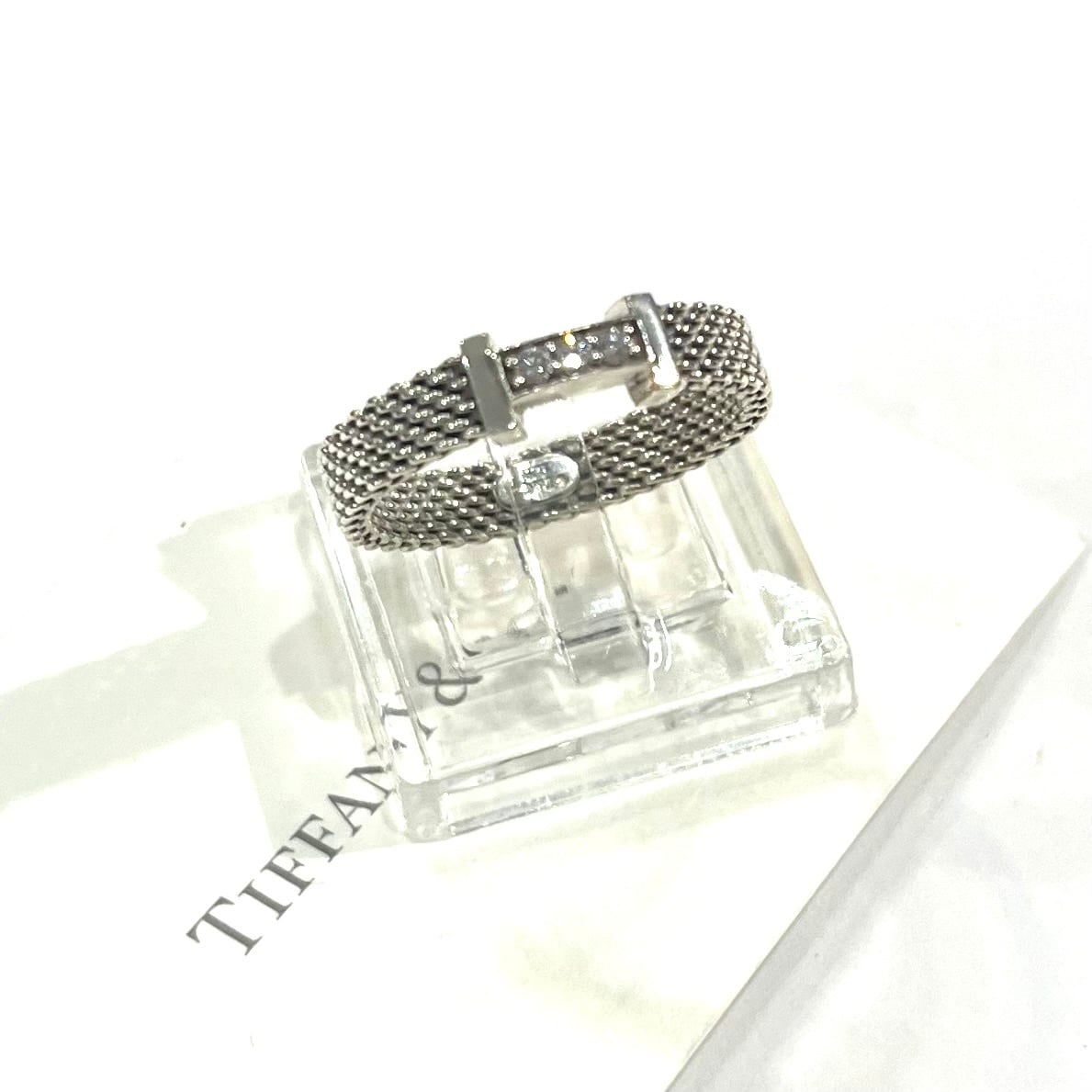 希少【TIFFANY&CO】【12号】2583 3粒ダイヤモンド サマセット指輪