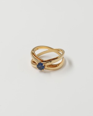 Old Tiffany&Co.  Double Cross Sapphire Ring #11.5　（オールド ティファニー ダブルクロス サファイア リング 10.5号）