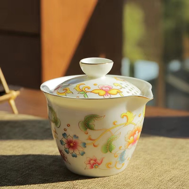 茶器】花柄急須4点セット | 五福茶荘