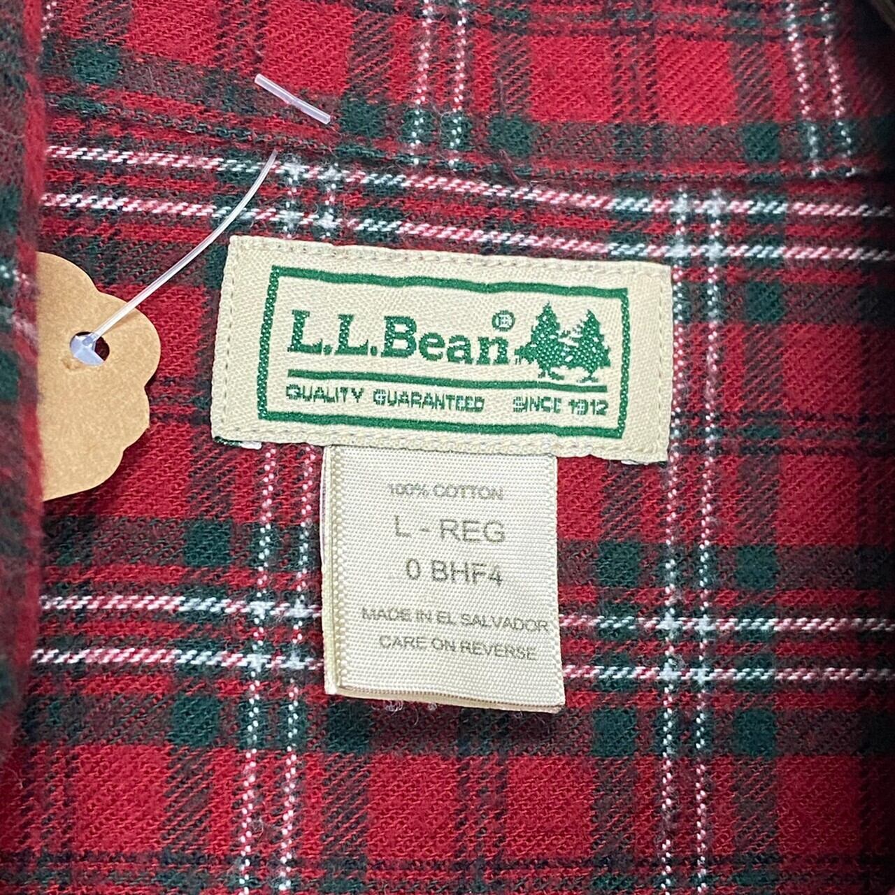 長袖シャツ 【美品】L.L.Bean チェックシャツ コットン100% 長袖