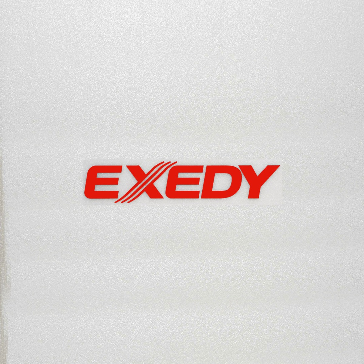 EXEDY エクセディ カッティングステッカー レッド 1枚 縦24mm×横110mm 