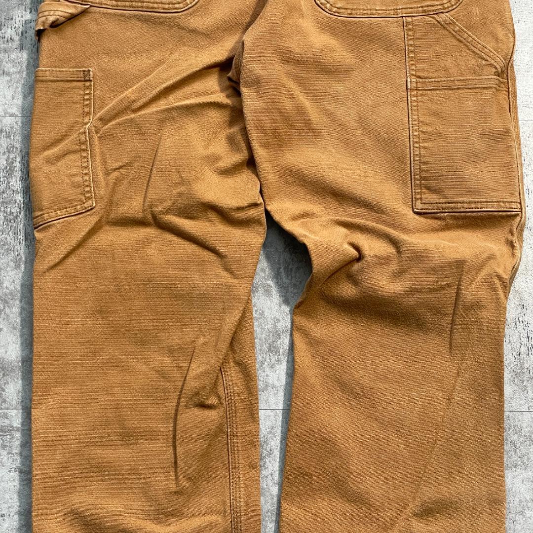 10s ブラウン ダブルニー カーハート Carhartt 34×32 | ib2
