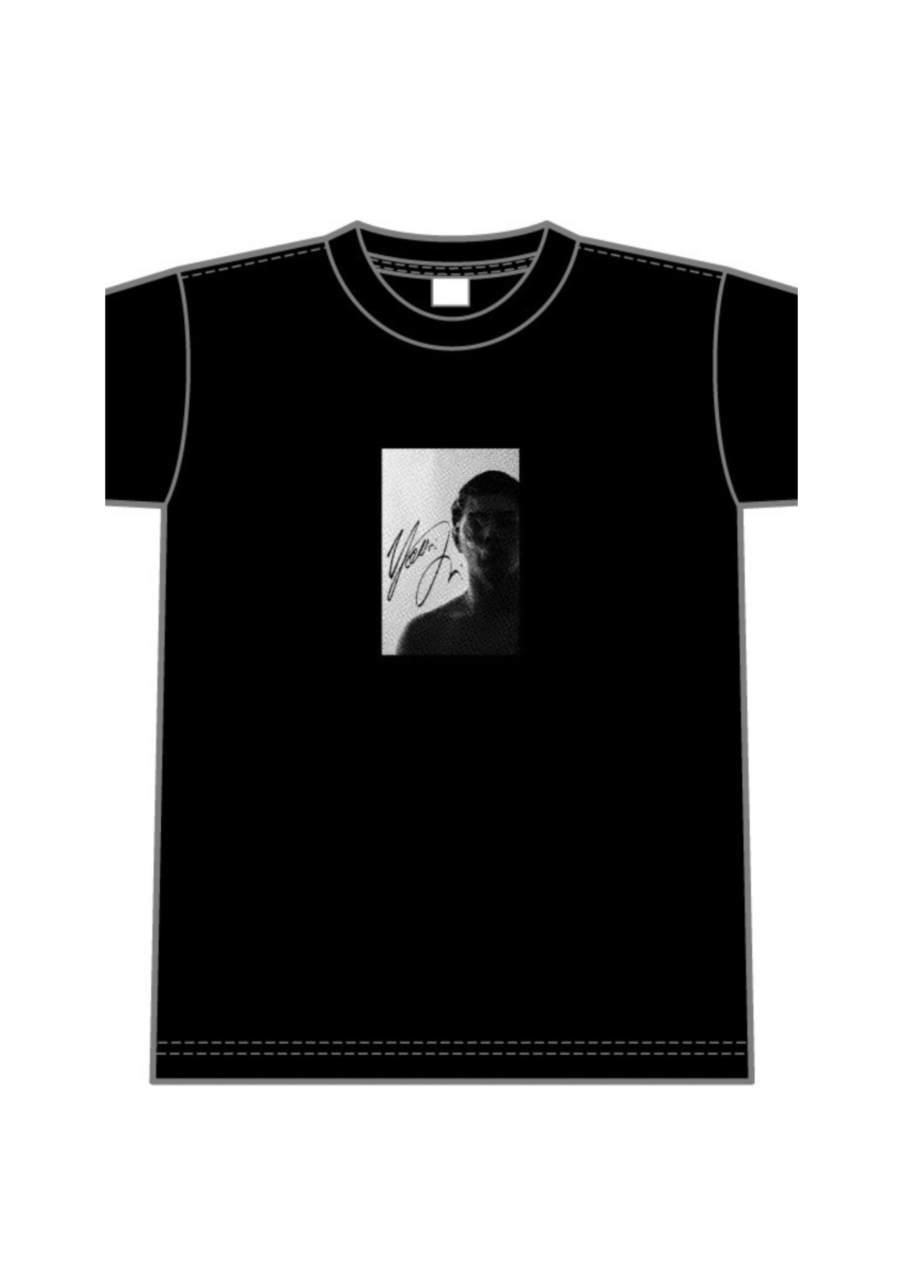 YOSHIKI MINATO  original print T-shirt（Black）