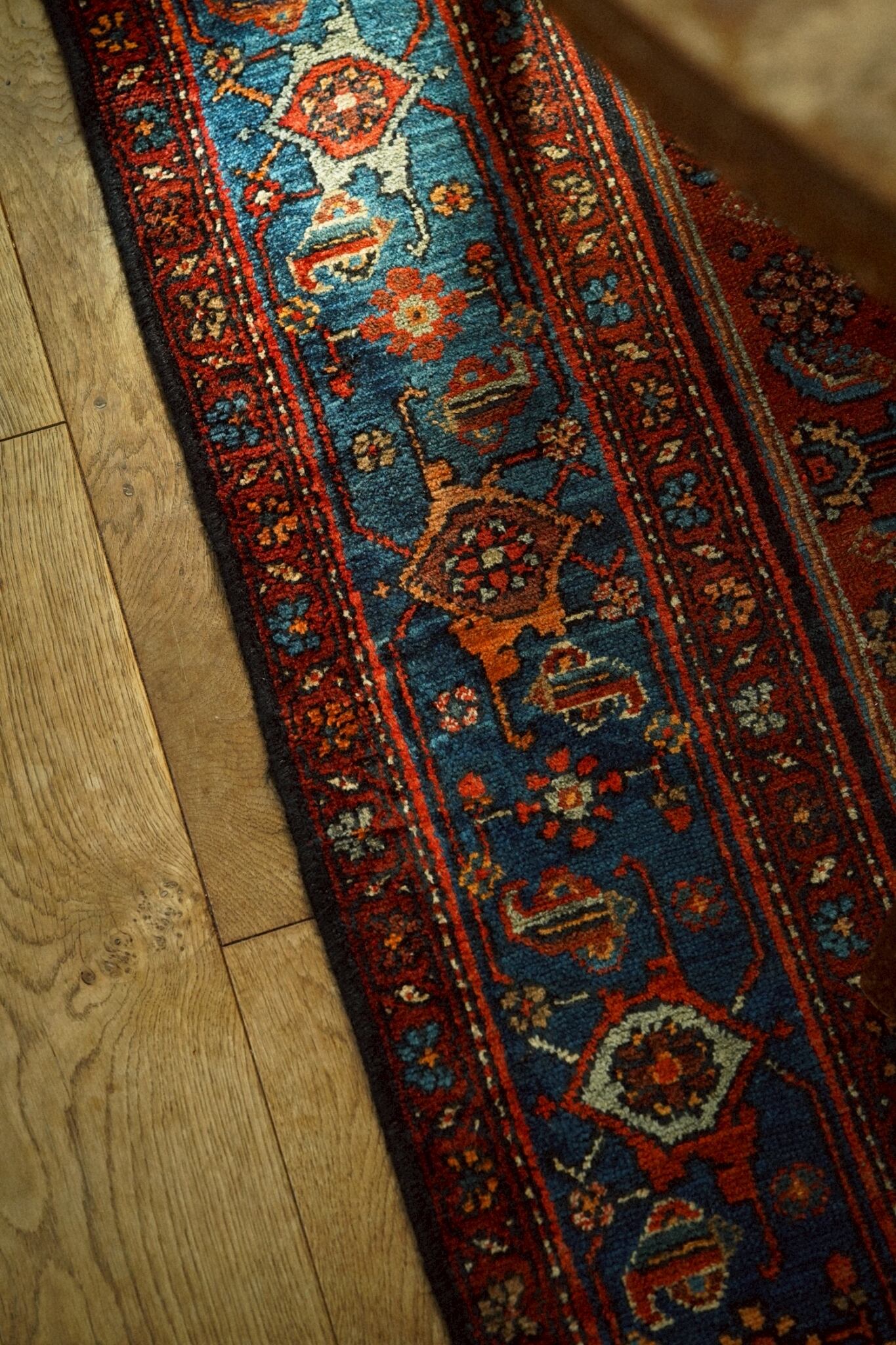 1770-Semi Antique Persian Malayer rug | 手織りのヴィンテージラグ