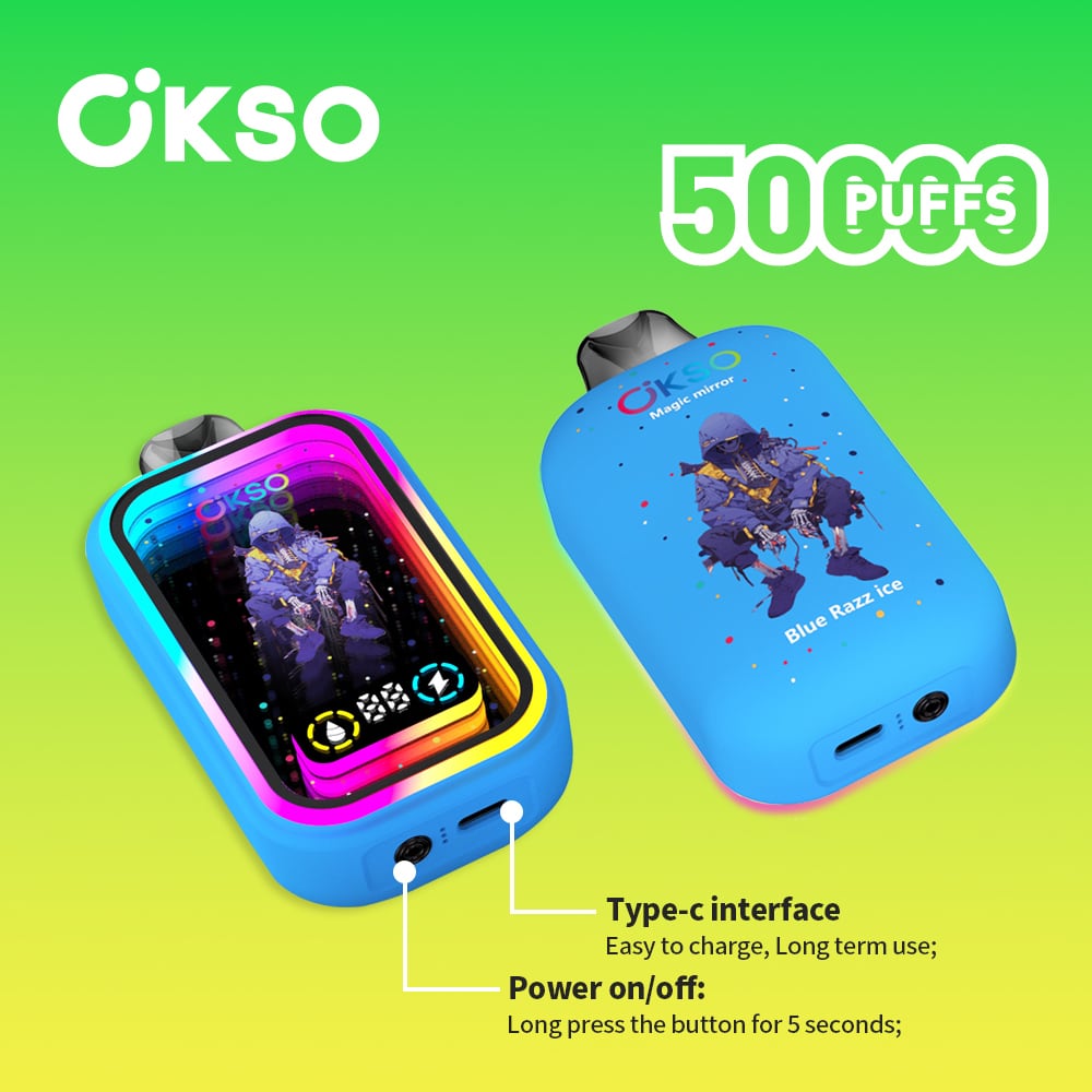 Okso 50000puffs 禁煙 ニコパフ STRAWBERRY WATERMELON | Puff