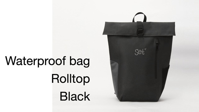 【6/11販売終了】Get Set Waterproofbag Rolltop Black（シンプルファスナー）