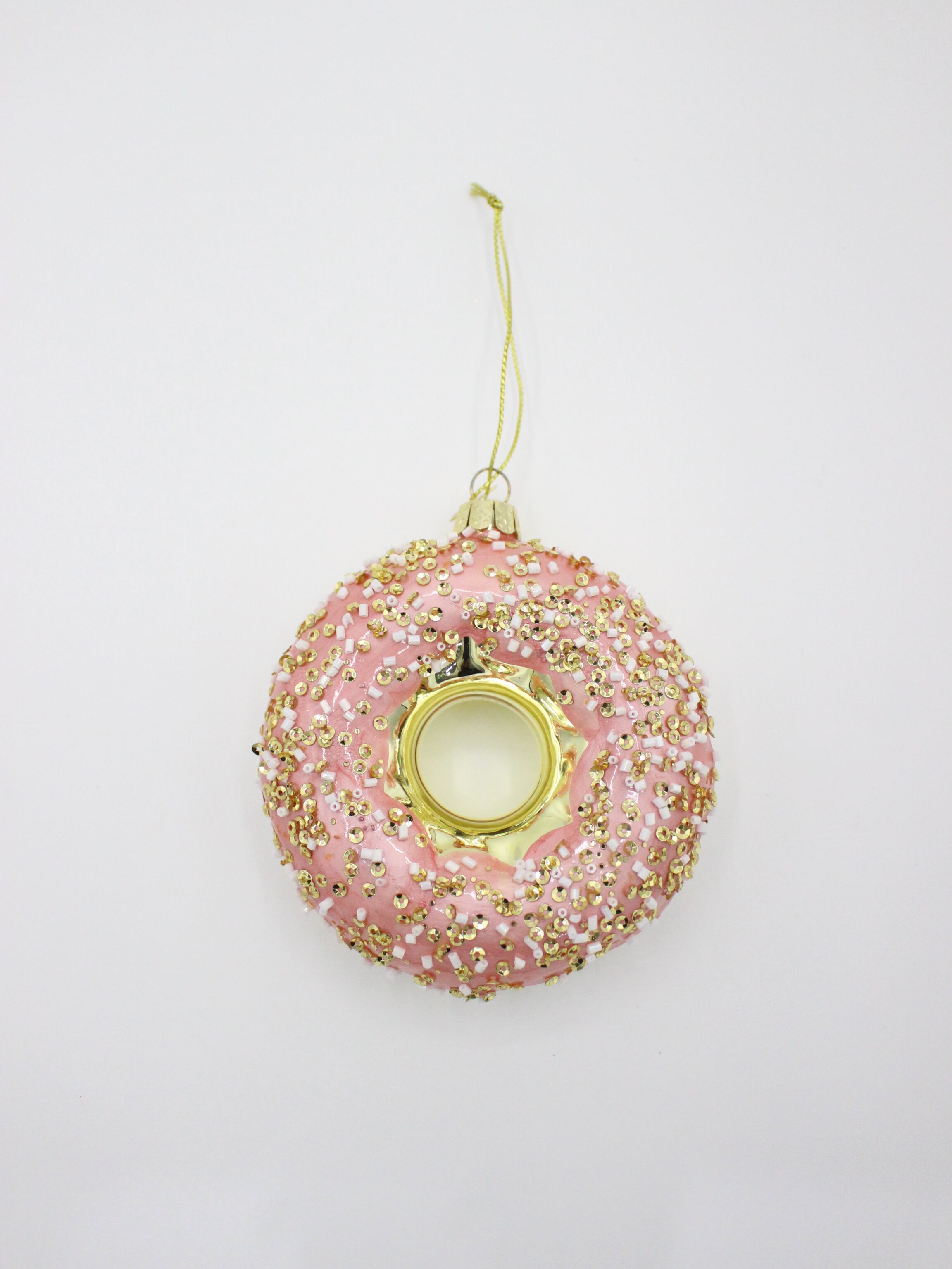 Vondels gold/pink donut w/decoration | RESONASON