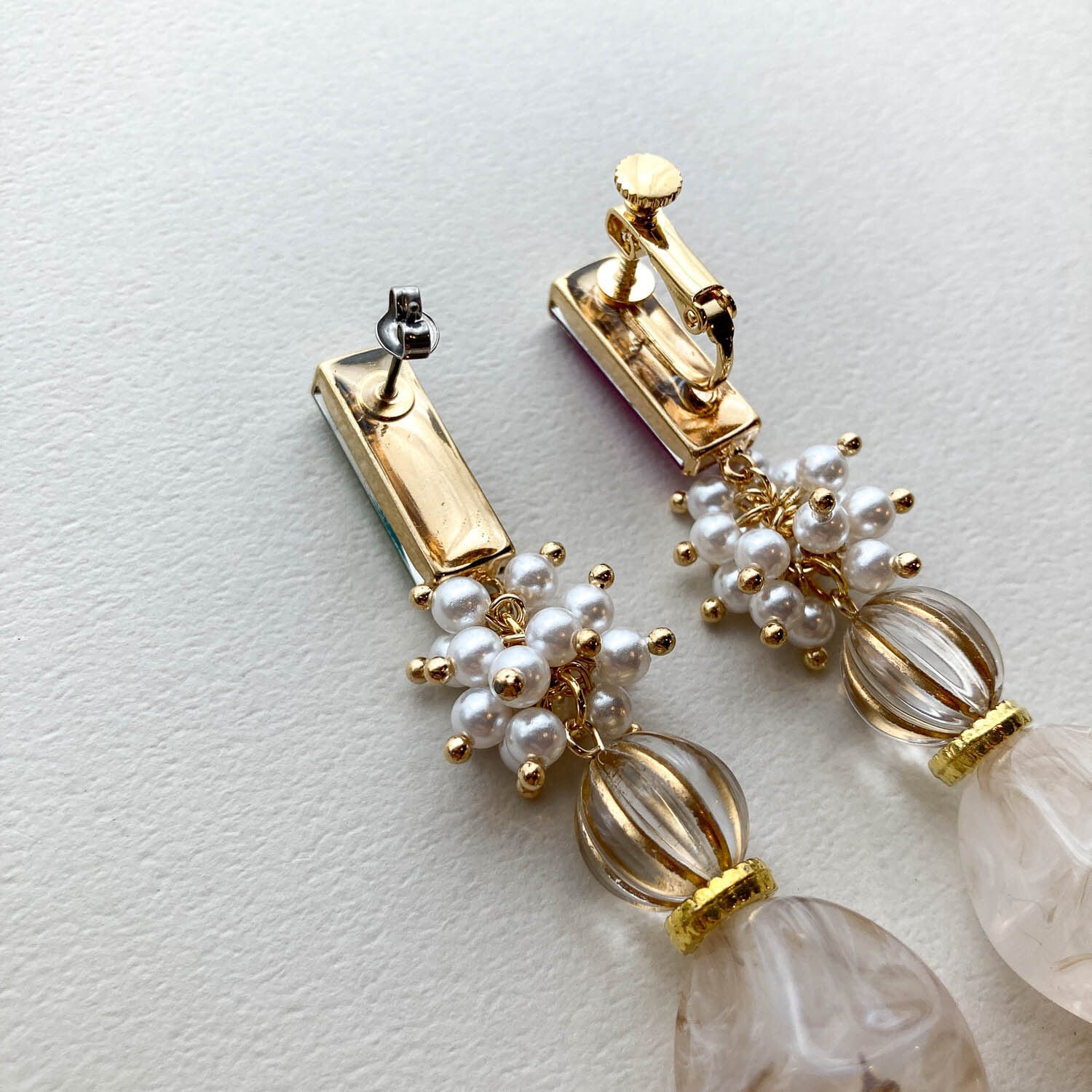 キラキラビジューとジャラジャラビーズの〈ピアス/イヤリング〉 | Dua