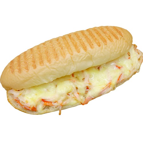 カニカマコッペニーニ｜リベイクでカリモチ食感の惣菜パン【コッペ亭】