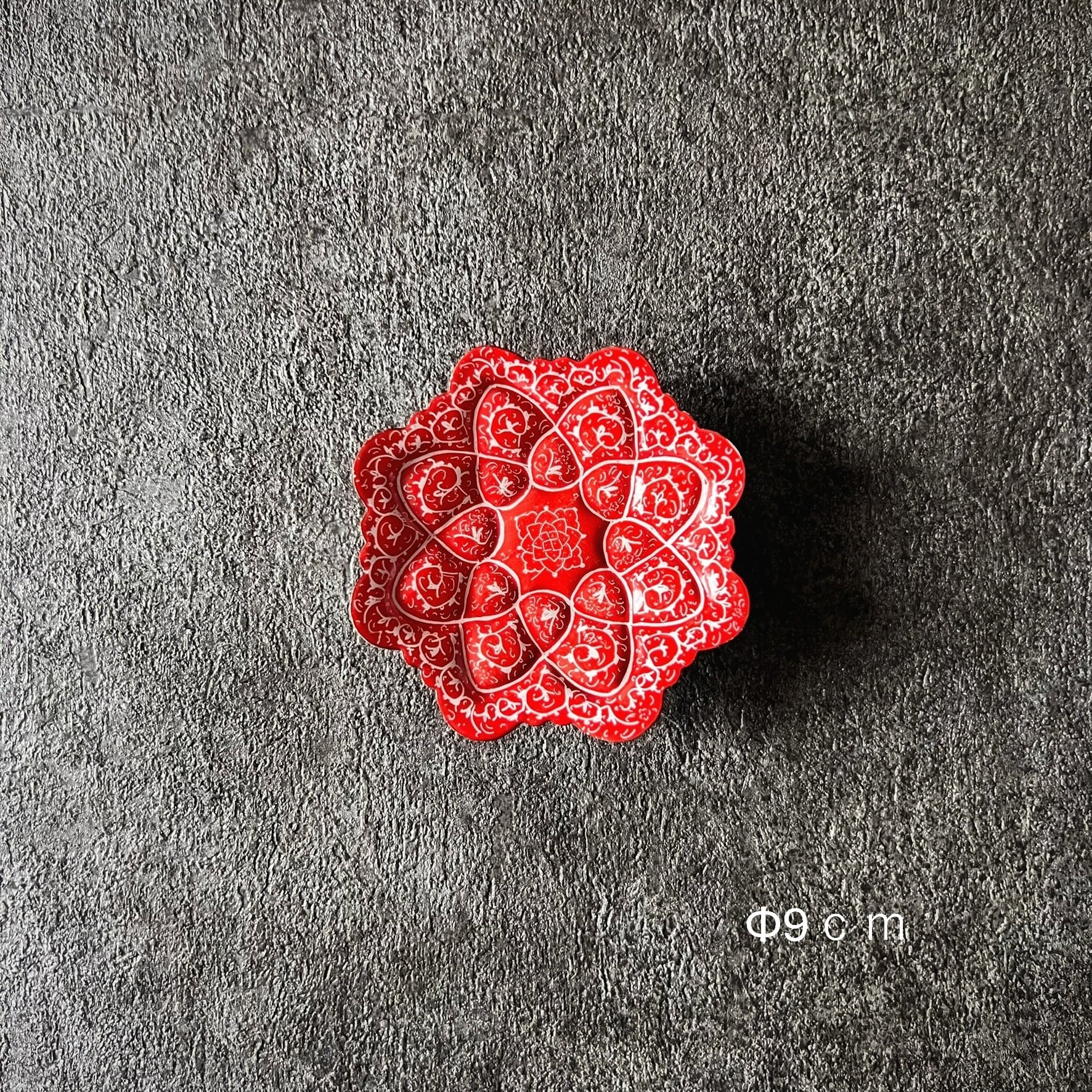 ペルシャの飾り皿（ミーナーカーリー）9cm アクセサリートレイ【MINA