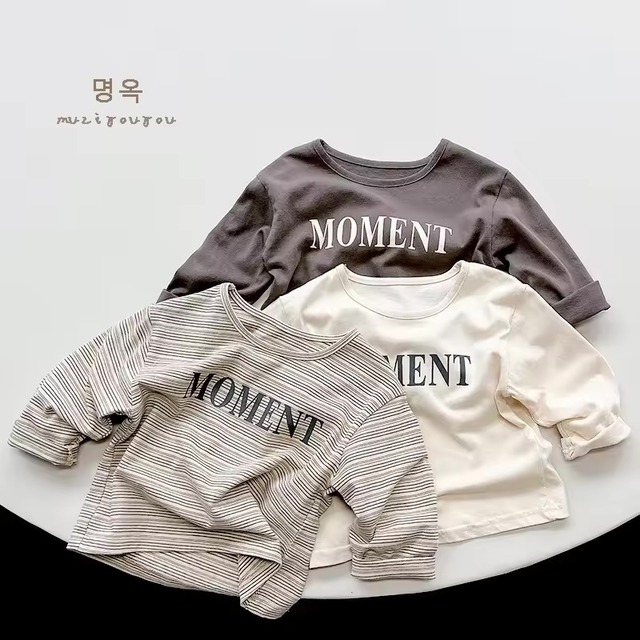 【取寄】80〜130⌇ 〝 MOMENT 〟long tee