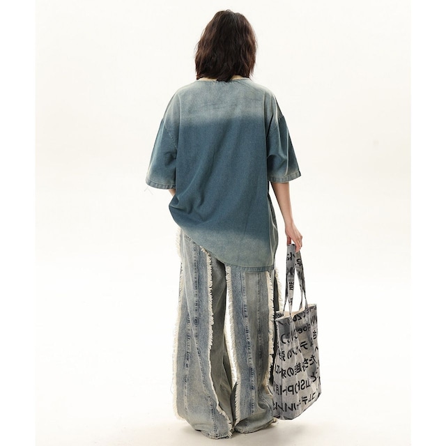 クラッシュロゴヴィンテージライクTシャツ 1col   R01753