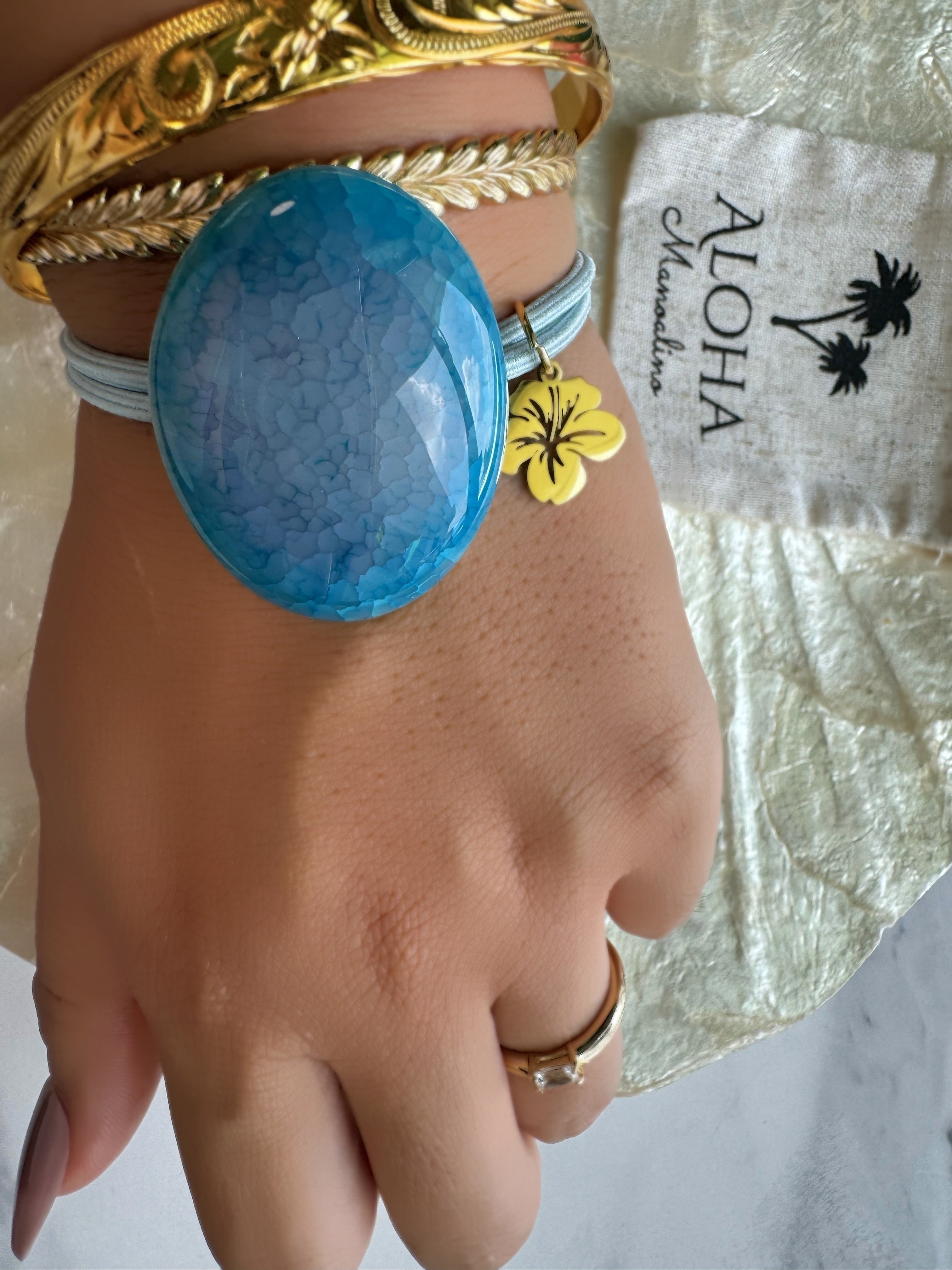 ブルーカルセドニー ヘアゴム B 【公式通販】