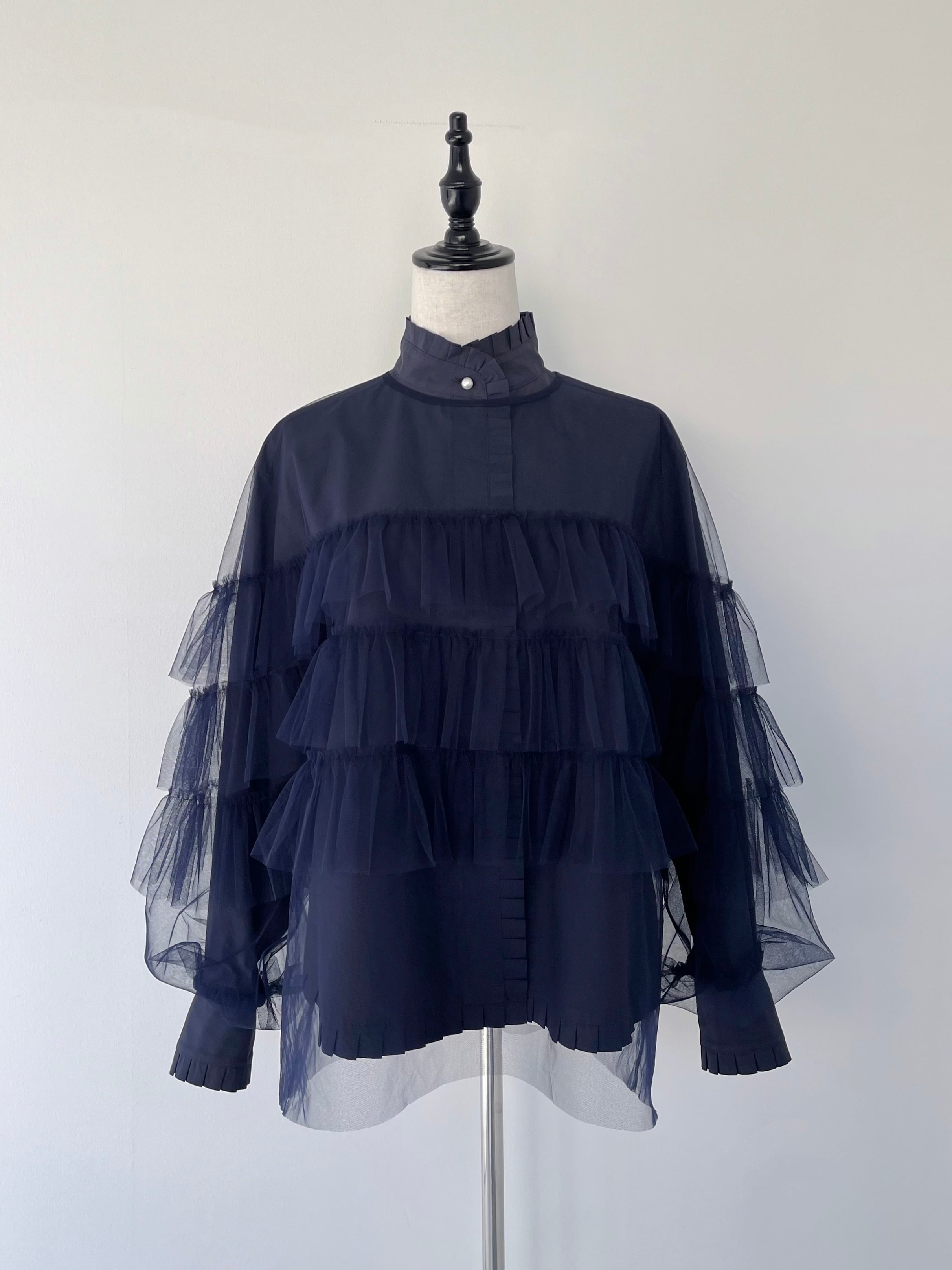 MUVEIL チュールフリルブラウス | KOKO