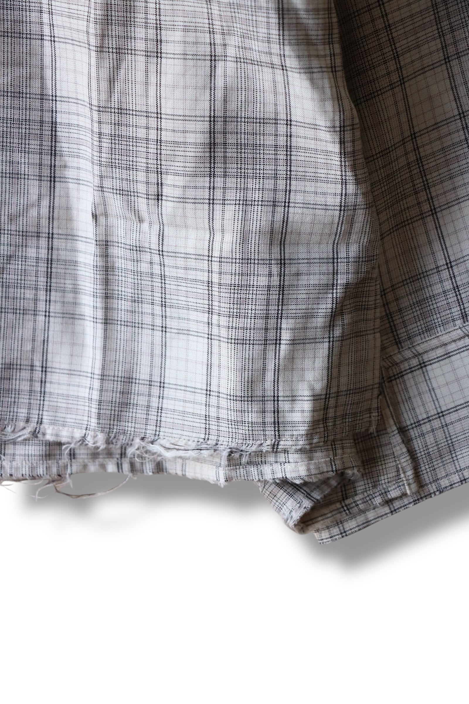 Ancellm - AGING RAYON CHECK SHIRT- / ANC-SH80 / アンセルム