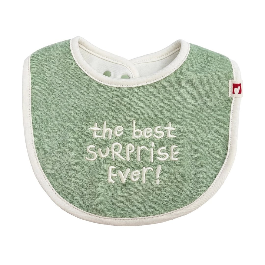 mwahmwah / Lettering Bib / Mint green