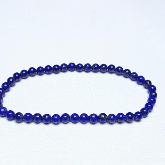 ラピスラズリ ブレスレット 4mm 一点物 メール便可 [M便 1/10] 111-48483