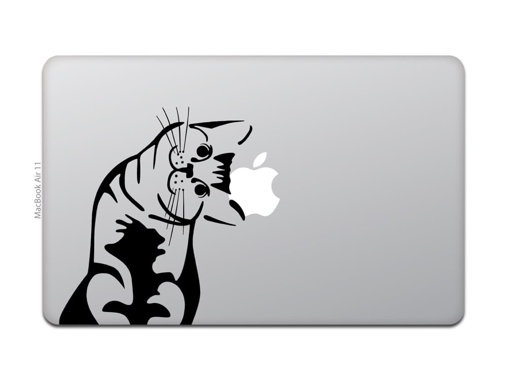 MacBook Air シルバー 猫のステッカー付き カインドストア MacBook Air / Pro 11 / 13インチ マックブック