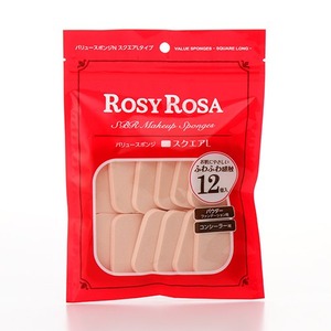 【努力特価】ロージーローザ バリュースポンジN スクエアLタイプ 12P