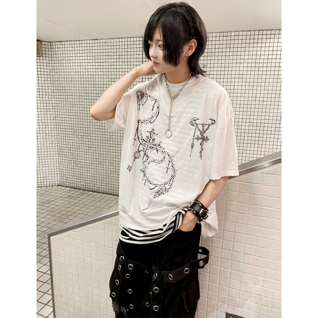 7/3新着】クロスチェーンプリントTシャツ | VOLCAN&APHRODITE 公式通販