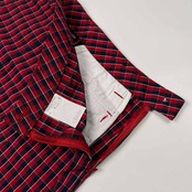 kappa カッパ ゴルフ ミニ スカート チェック柄 ストレッチ サイズ 9 /レディース/レッド×ネイビー