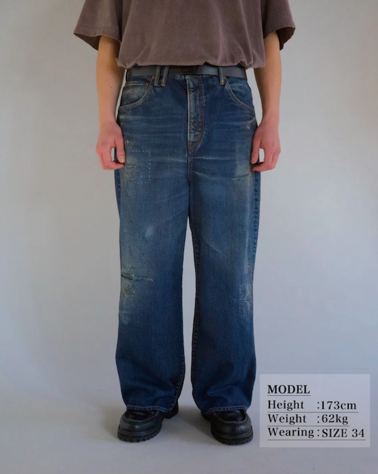 【ANACHRONORM】REMAKED WIDE 5P DENIM PANTS