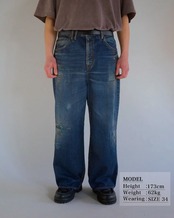 【ANACHRONORM】REMAKED WIDE 5P DENIM PANTS