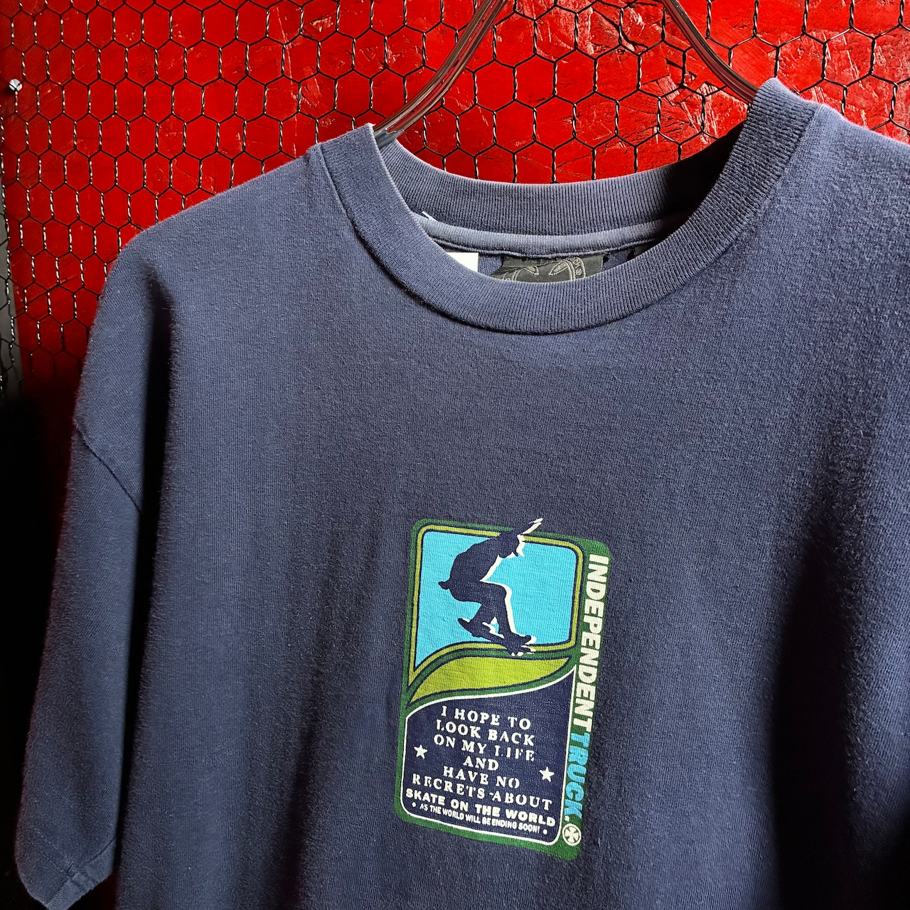 00s INDEPENDENT オールドスケートTシャツ ネイビー インディペンデント