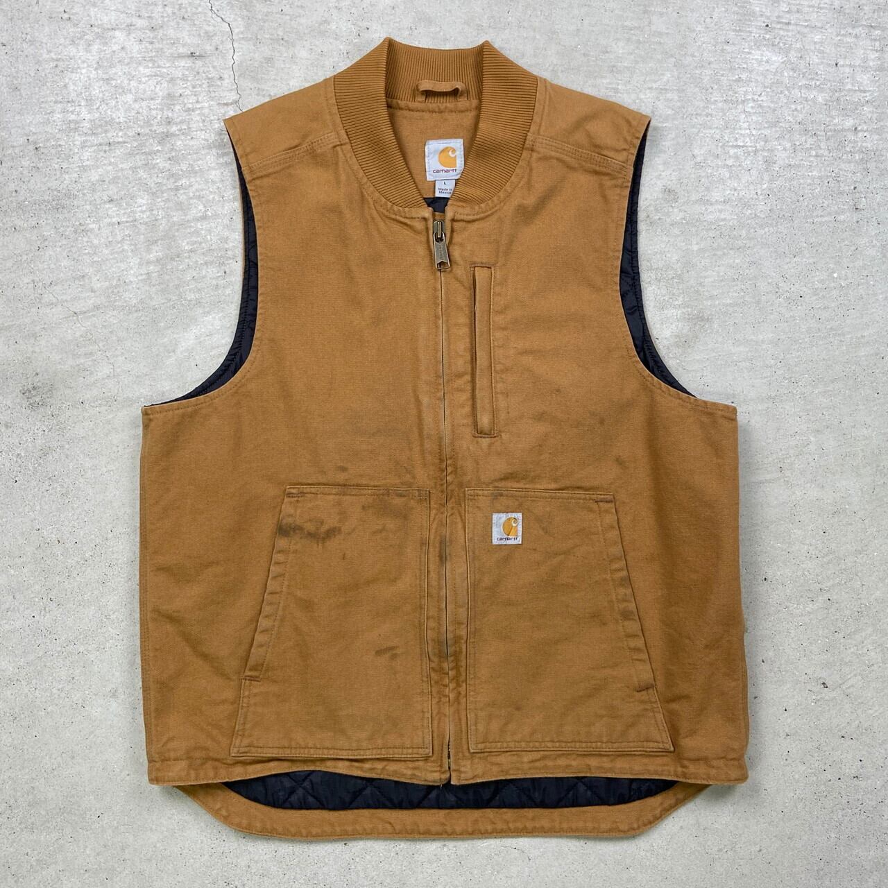 Carhartt カーハート ダック地 ベスト キルティングライナー Carhartt カーハート ダック地 ベスト キルティングライナー