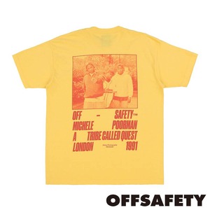 【OFF SAFETY/オフセーフティー】CHECK THE RHYME TEE Tシャツ / YELLOW イエロー 黄色 / C4-8073