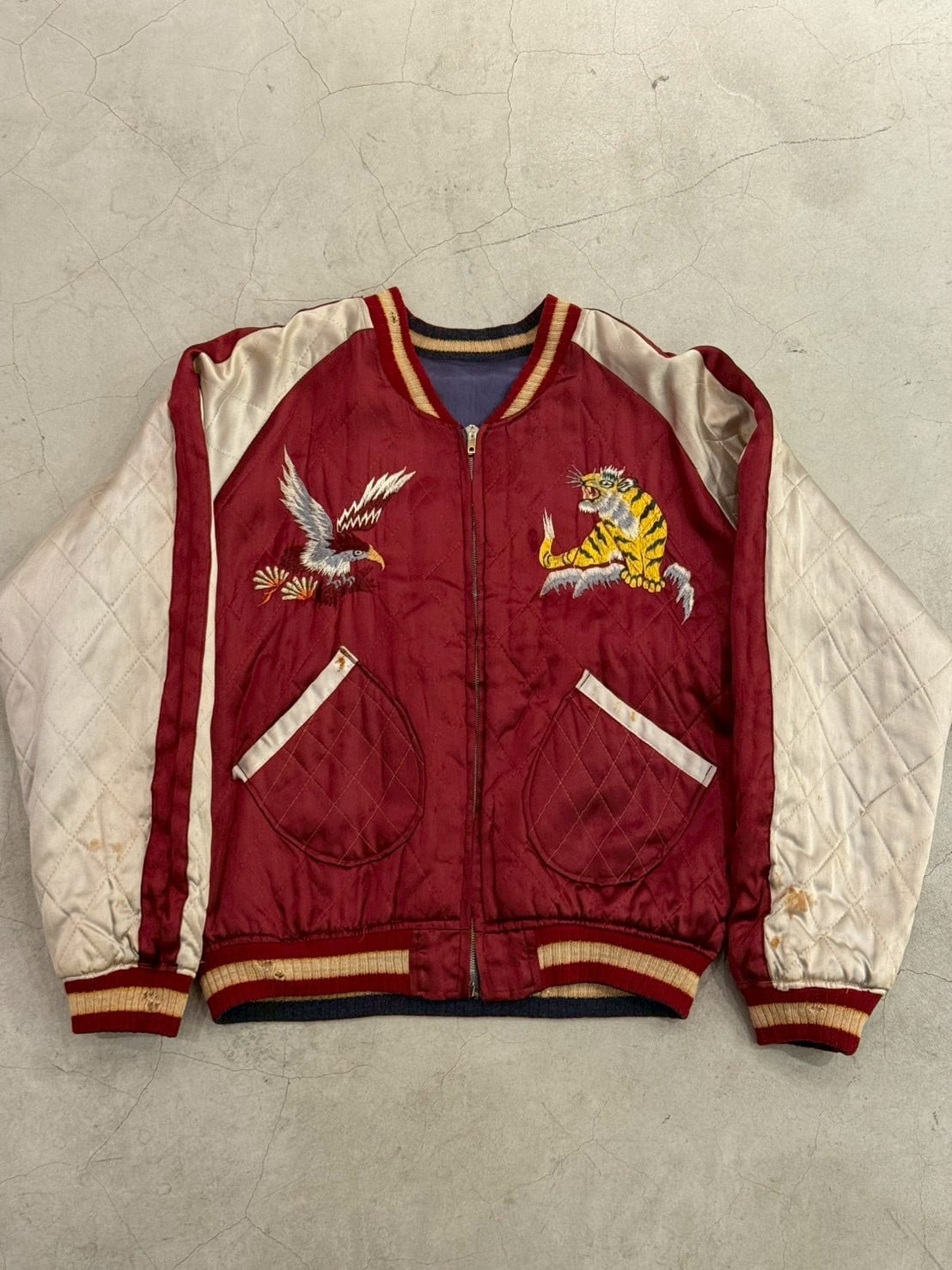 VINTAGE 50's JAPAN SOUVENIR JACKET | vintage clothing twoface