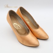 社交ダンス 衣装 スタンダード シューズ オレンジ系 S&S 靴 くつ ヒール レディース 無地 シンプル 光沢 明るい 練習 レッスン イベント ステージ ダンスシューズ パーティー 華やか かわいい 上品