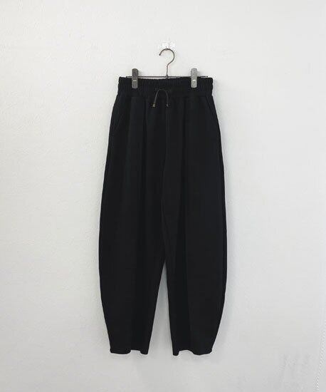 【SELECT】きれいめポンチ素材カーブパンツ