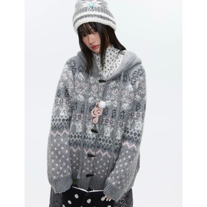 [BETWEENAND] Winter Island Sweater Cardigan