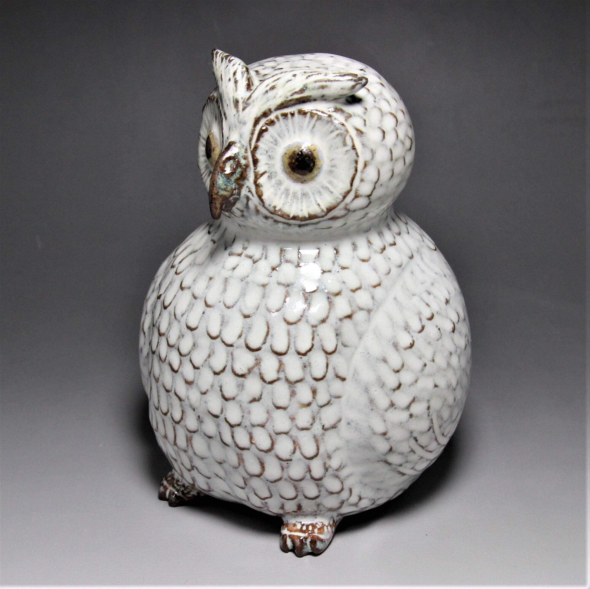 金運を呼ぶ♪ふくろう貯金箱2個（ちりめん細工／うんちくふくろう