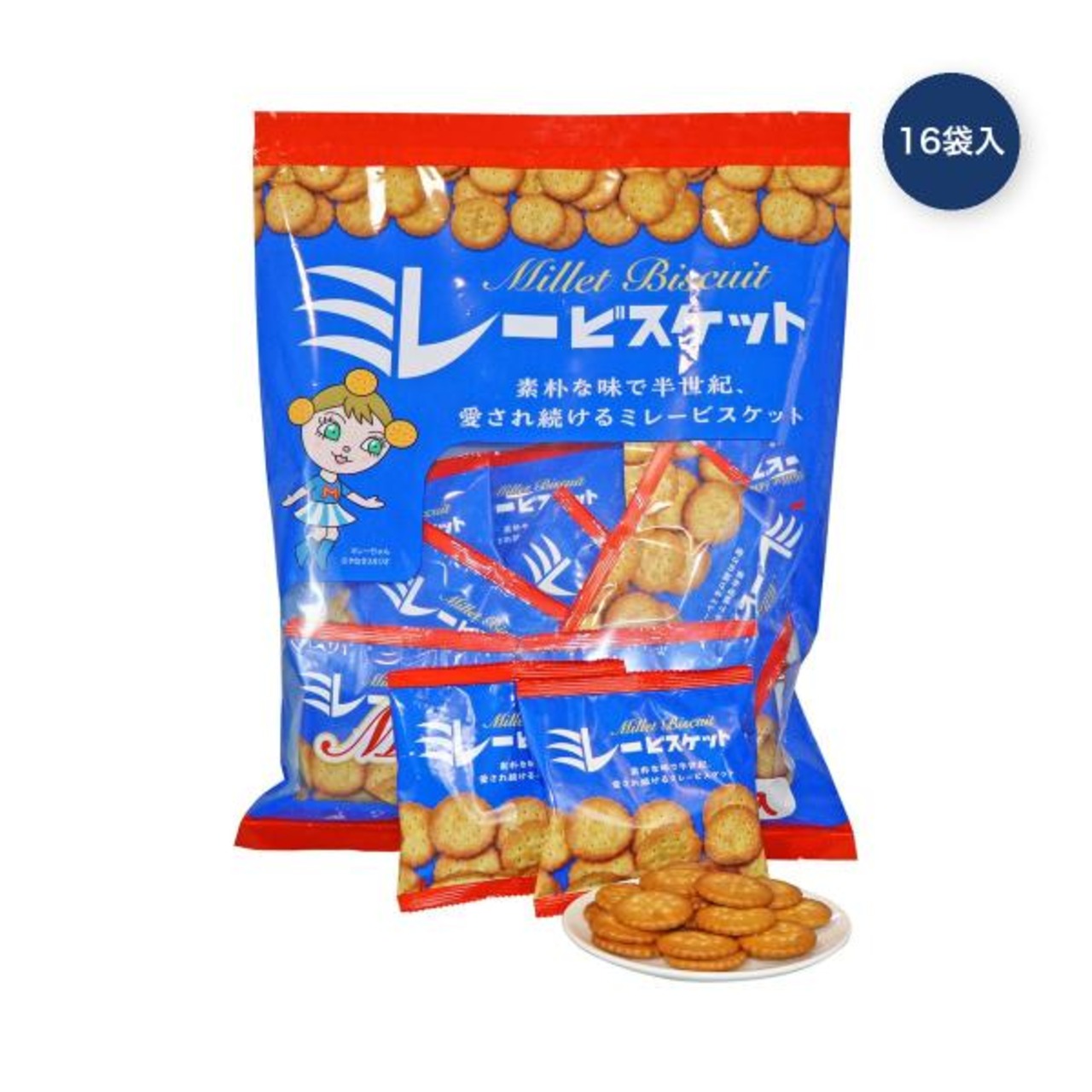 【3セット】ミレービスケット 32g x 16袋