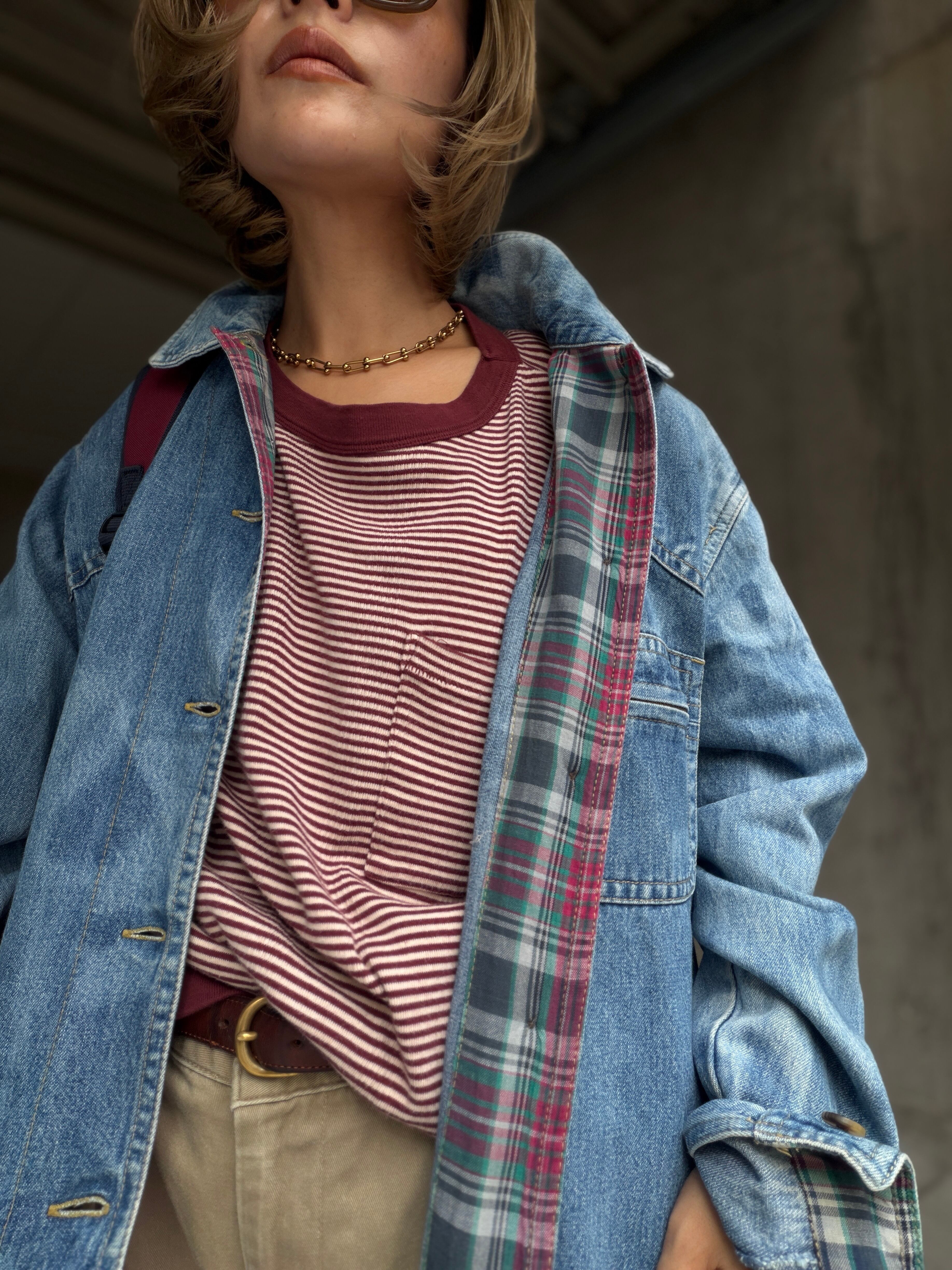 (OT1542)90's CABIN CREEK denim coverall
