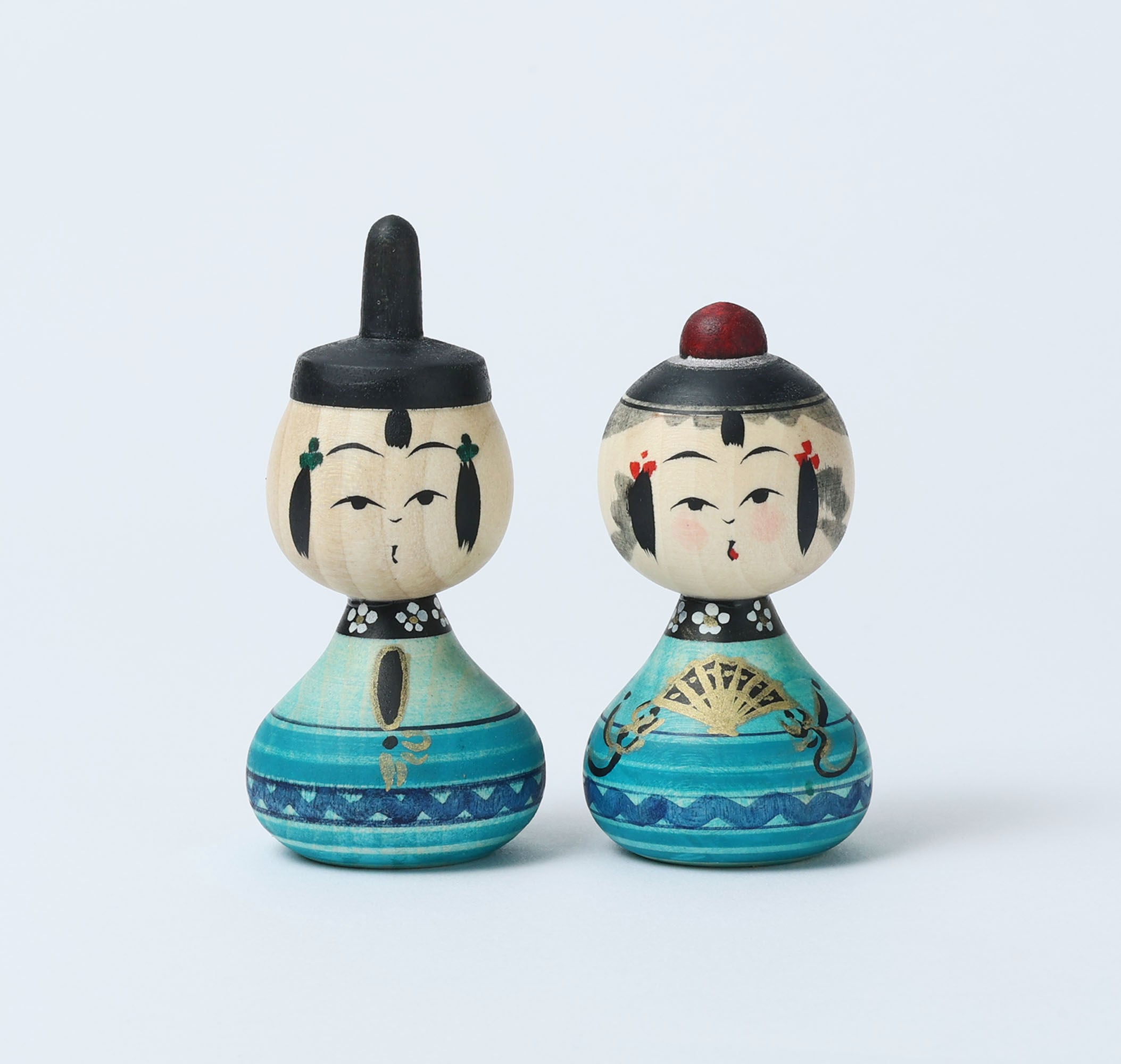 雛こけし A couple of Hina kokeshi doll | 松田忠雄工人 鳴子系 Tadao