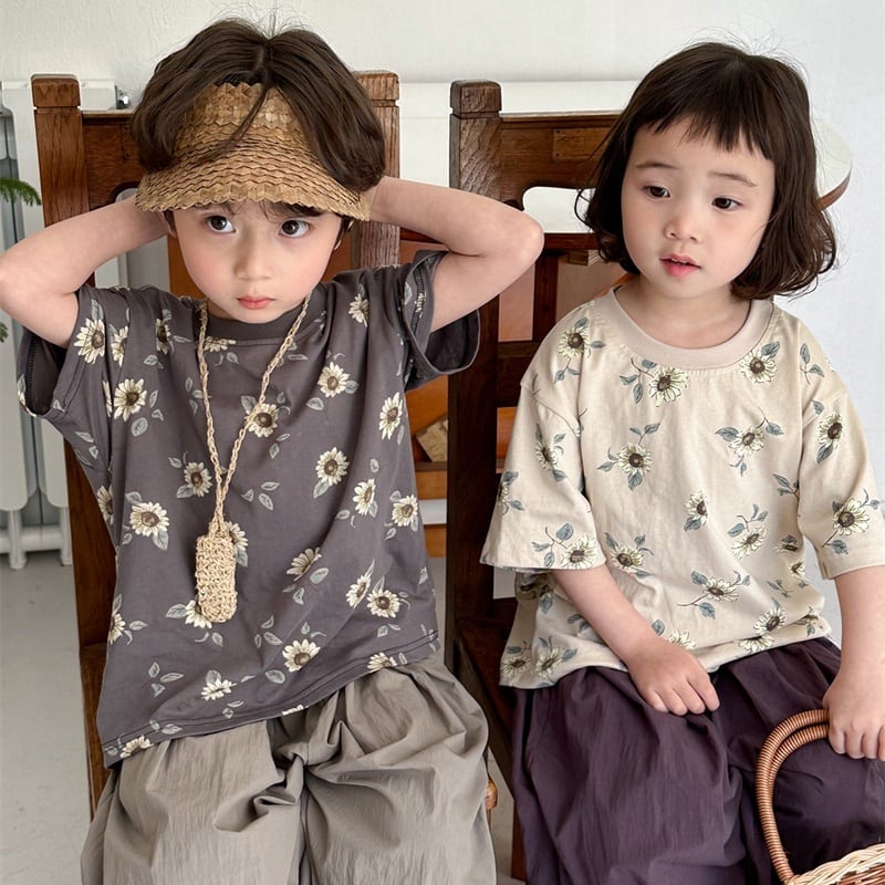 【BABY&KID】夏新作 花柄半袖シャツ