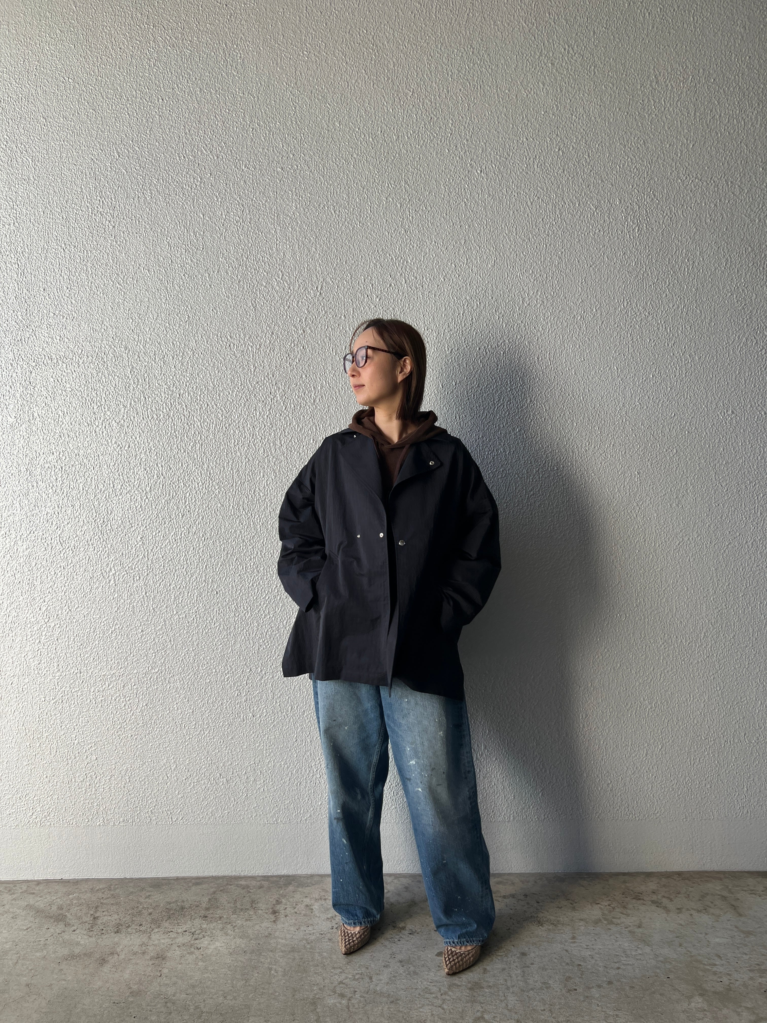 【LEMELANGE】オーバーサイズショートトレンチ　8613901