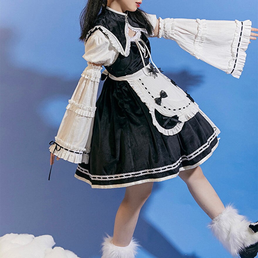 ゴスロリ通販 With U ワンピース メイド服 メイドカフェ チャイナ風