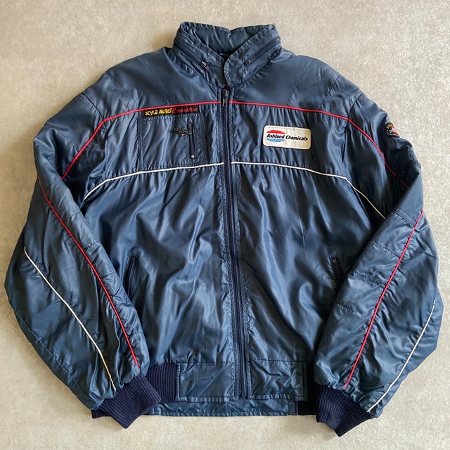 1980s  STYLE AUTO  Nylon Jacket  XL  G302