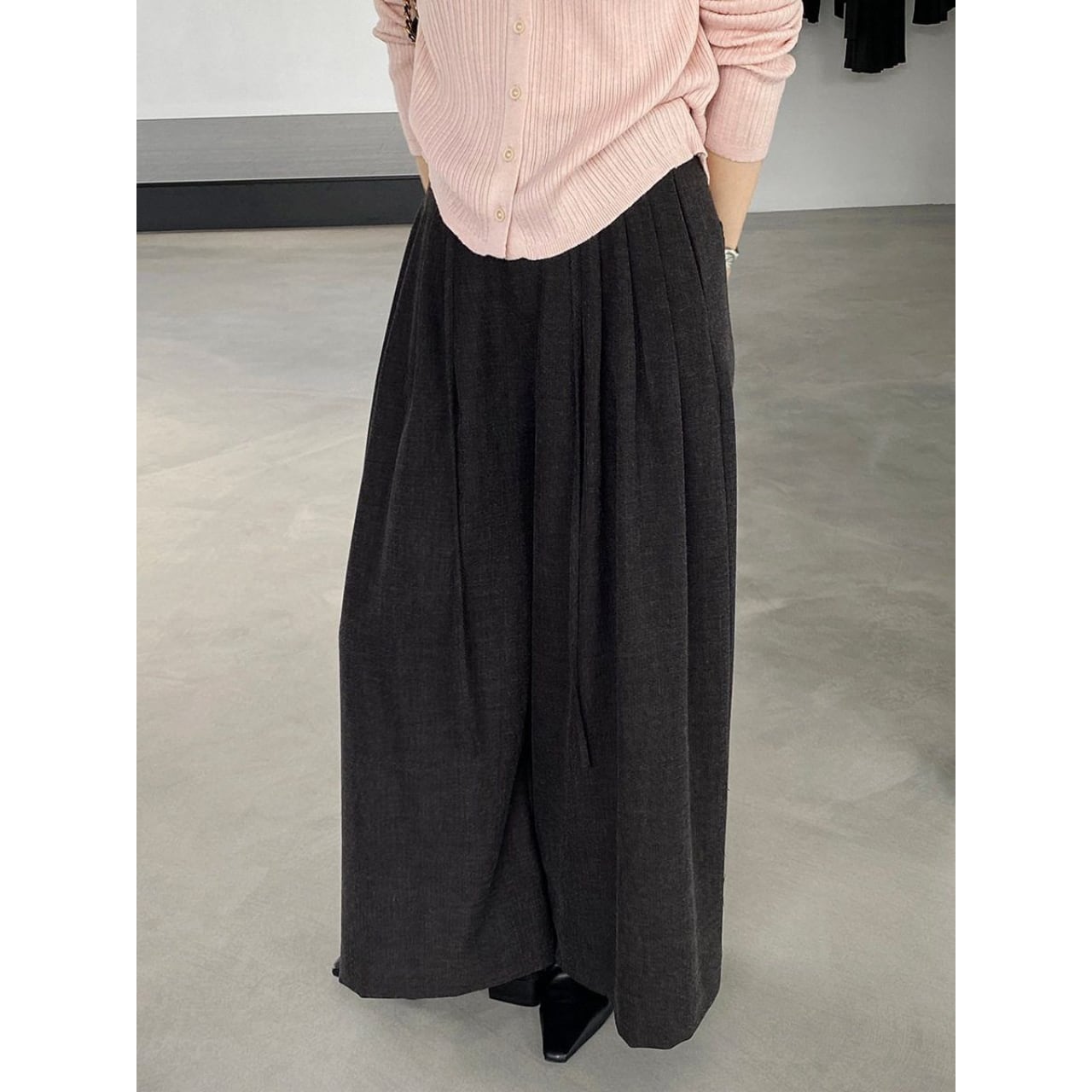 ギャザータックボリュームワイドパンツ PT3398