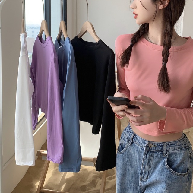 ベーシックショートTシャツ ロング Xiaofeijia4894664937