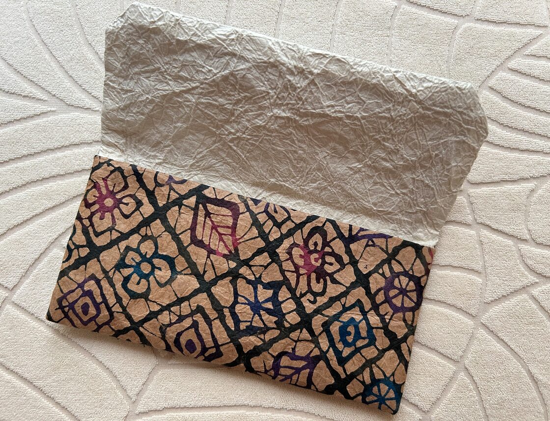 ハンドメイド 紅型染め帯リメイク ちっちゃめバッグ 型染め商品  